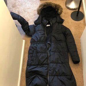 Black old navy size small maternity long coat